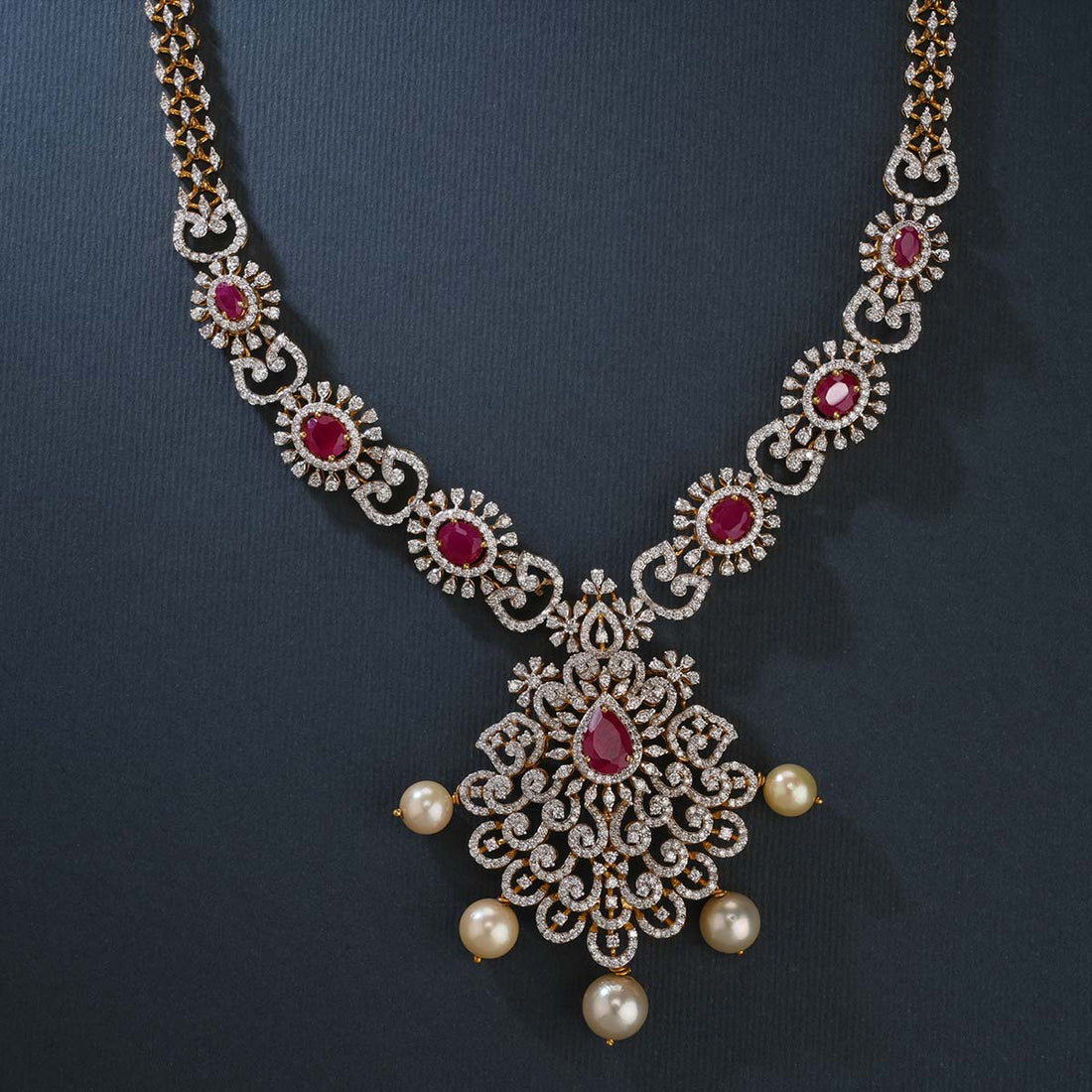 Dazzling Diamond Long Necklace