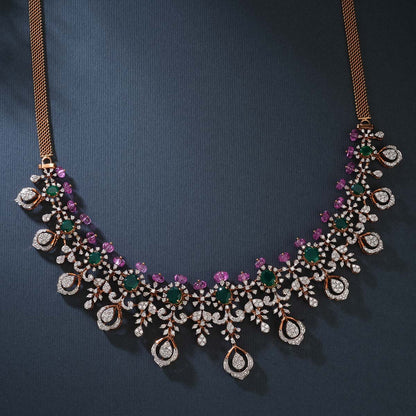 Pretiest Diamond Long Necklace