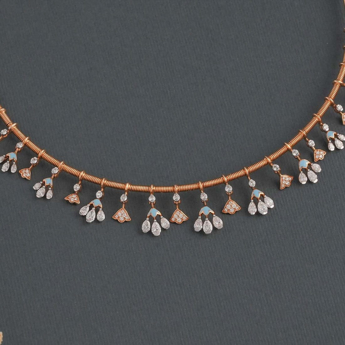 Chic &amp; Trendy Diamond Short Necklace