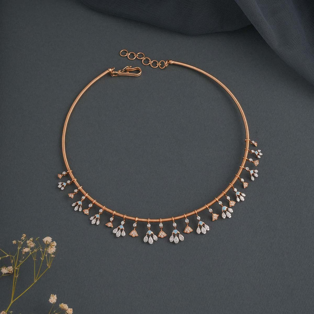 Chic &amp; Trendy Diamond Short Necklace