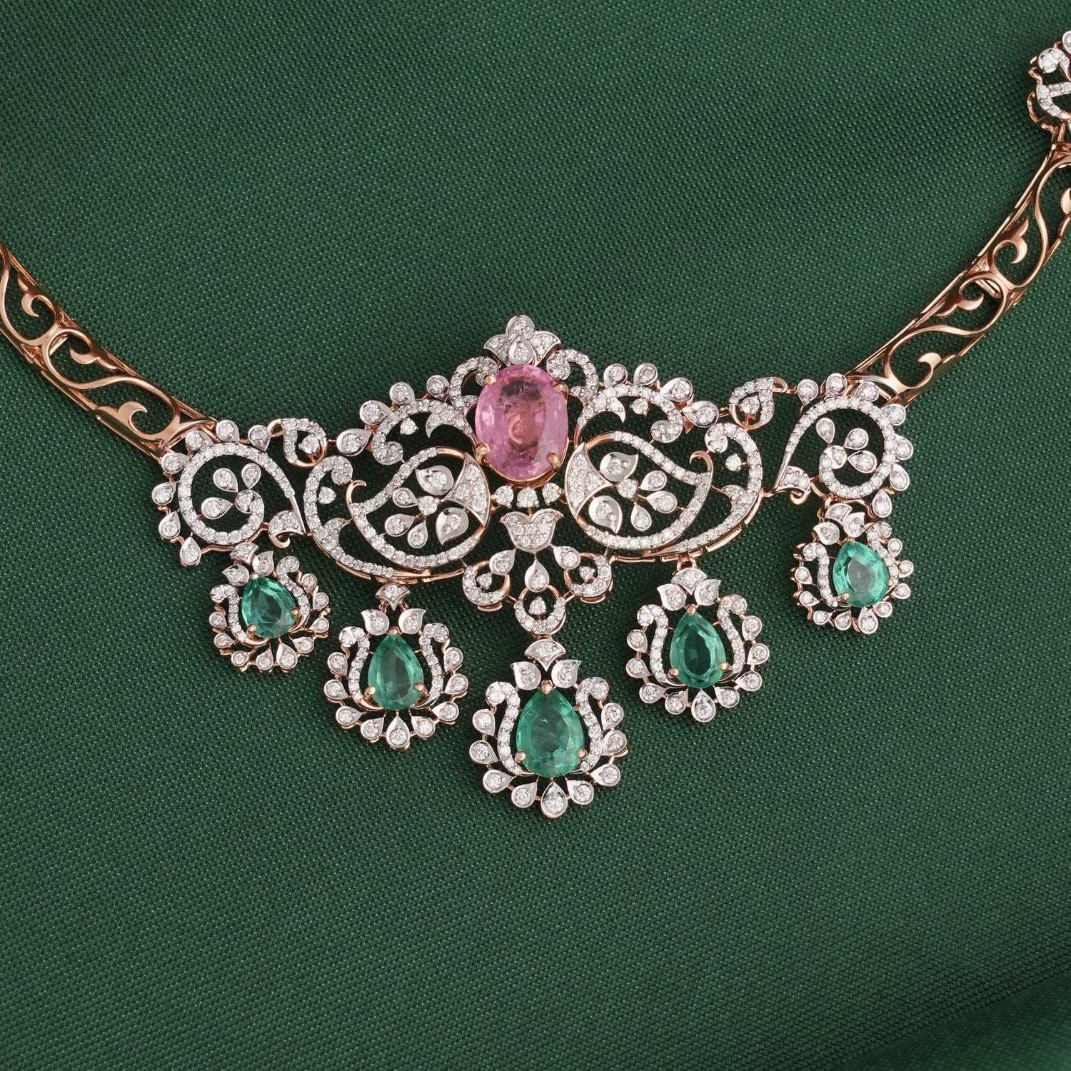 Dazzling Diamond Short Necklace