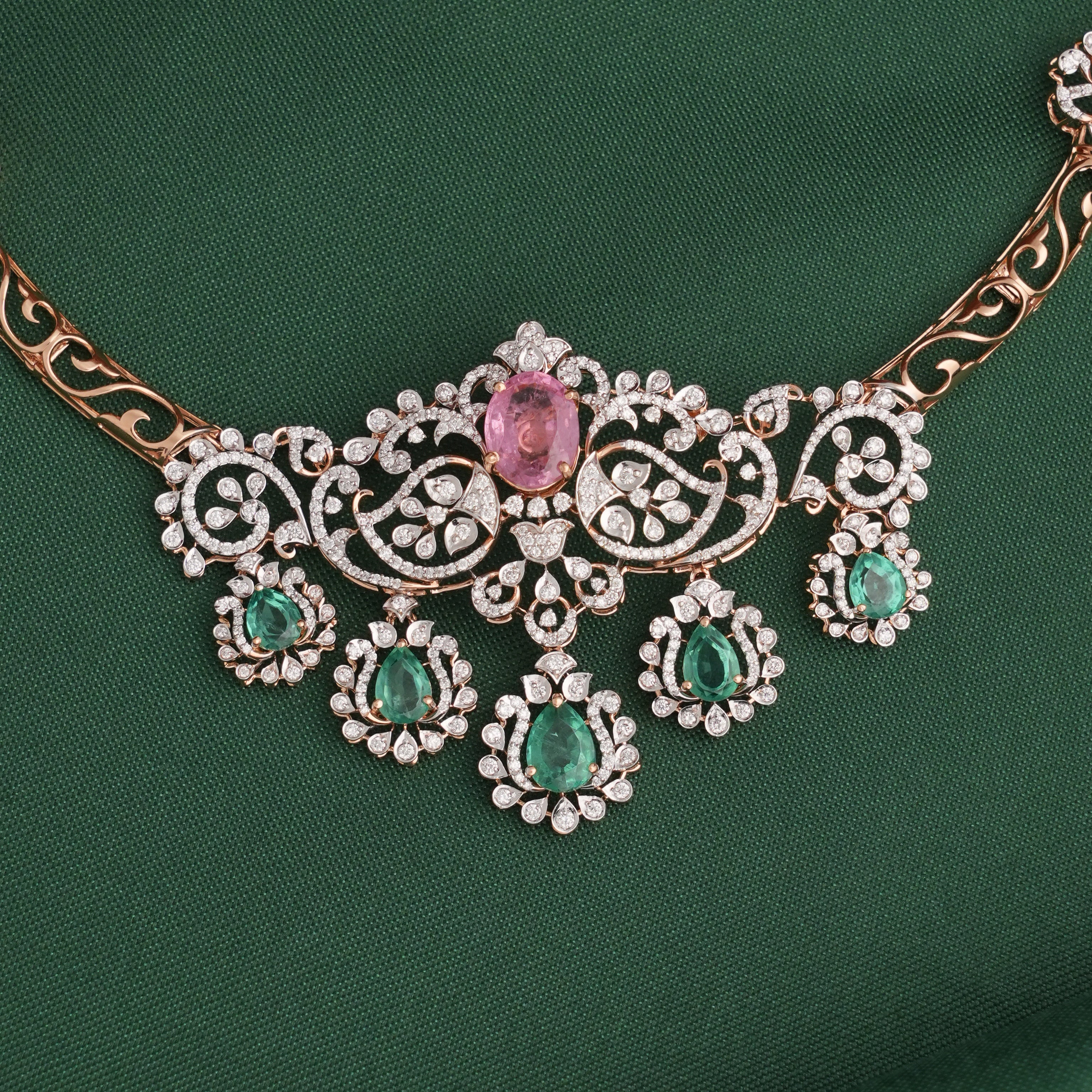 Dazzling Diamond Short Necklace