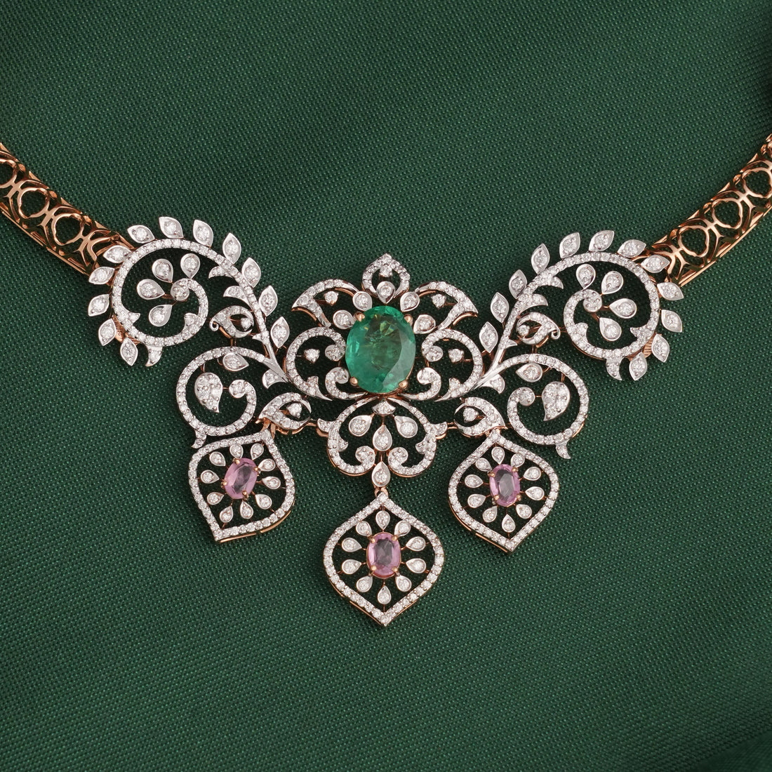 Charm Diamond Short Necklace