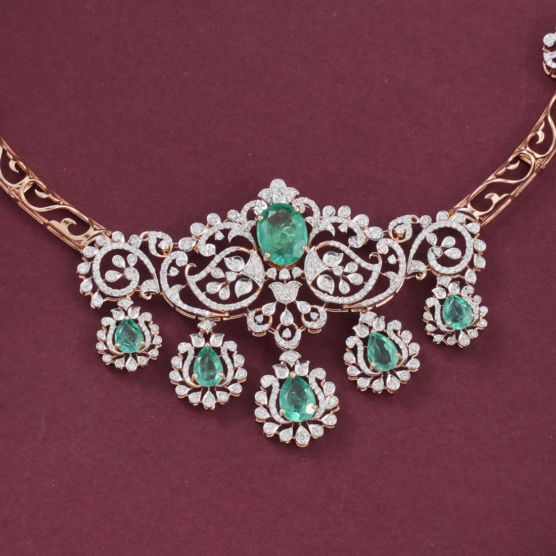 Majestic Beauty Diamond Short Necklace