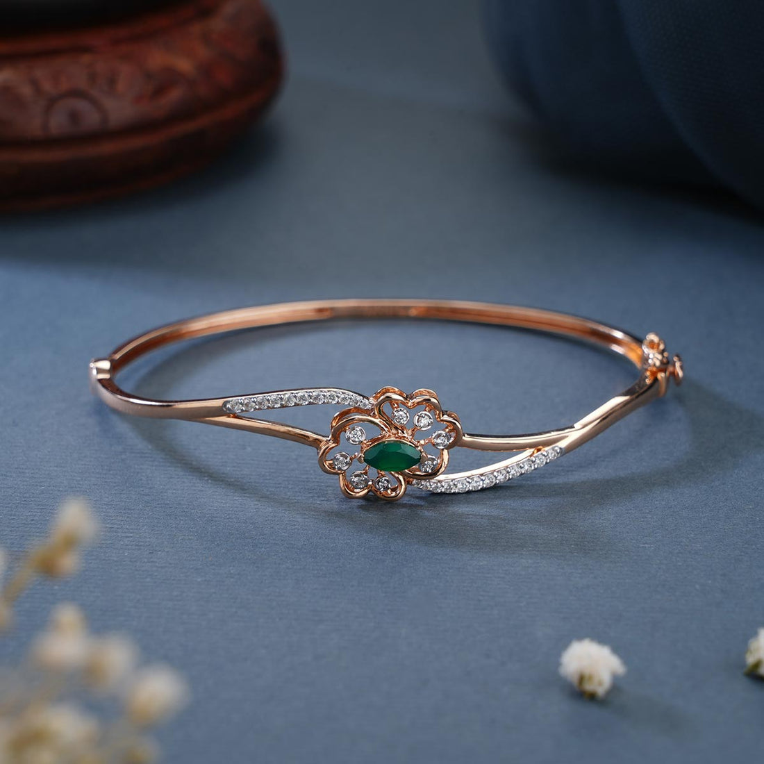 Floral inspired Diamond  Bracelet
