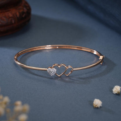 Heart inspired Diamond  Bracelet