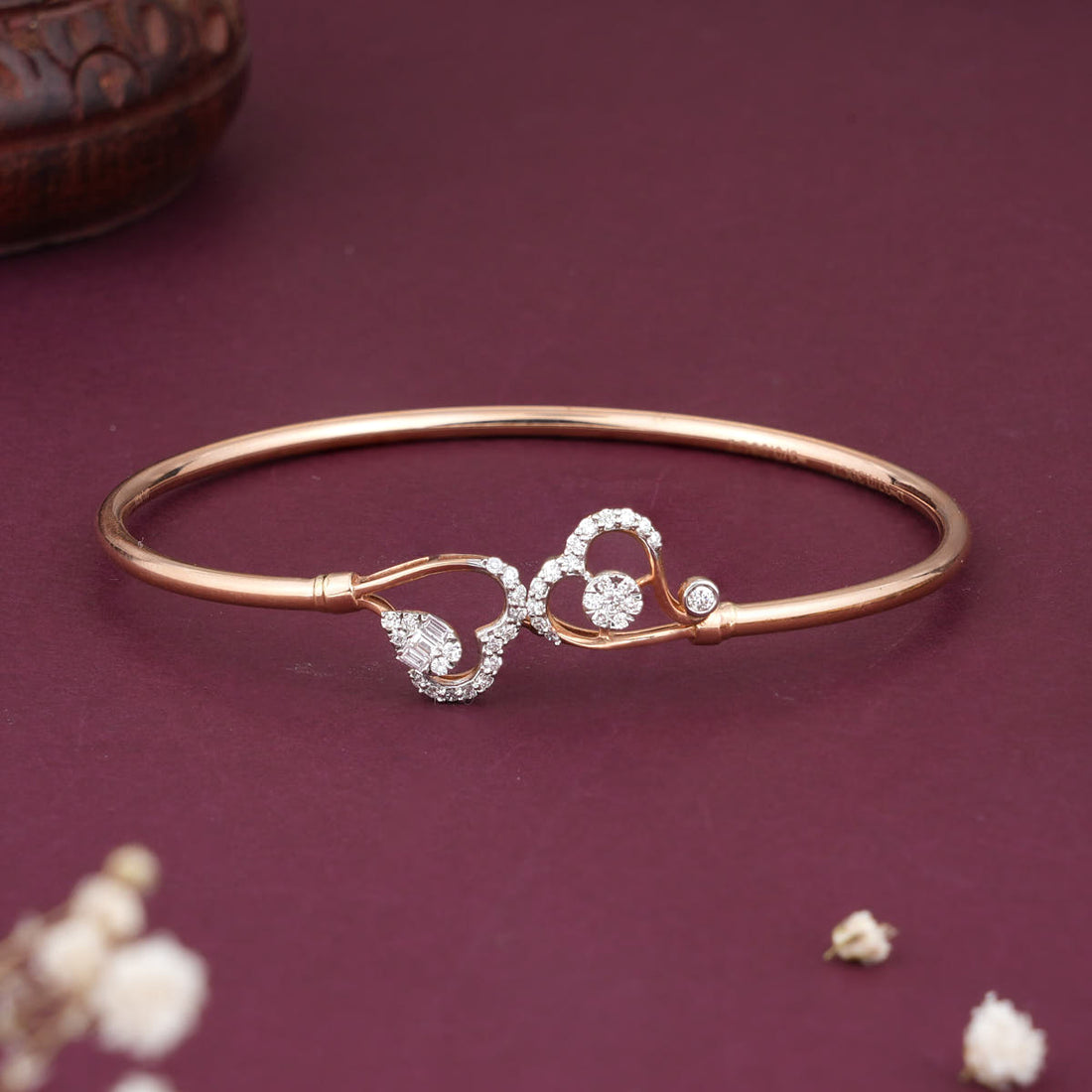 Merge Heart Diamond  Bracelet
