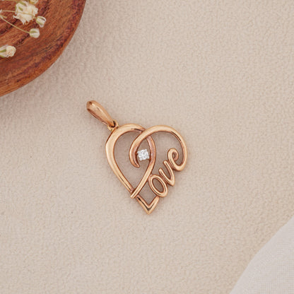 Cute Love Diamond Pendant