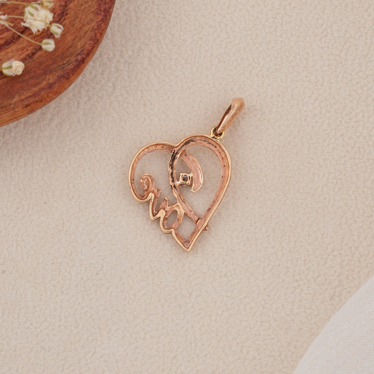 Cute Love Diamond Pendant