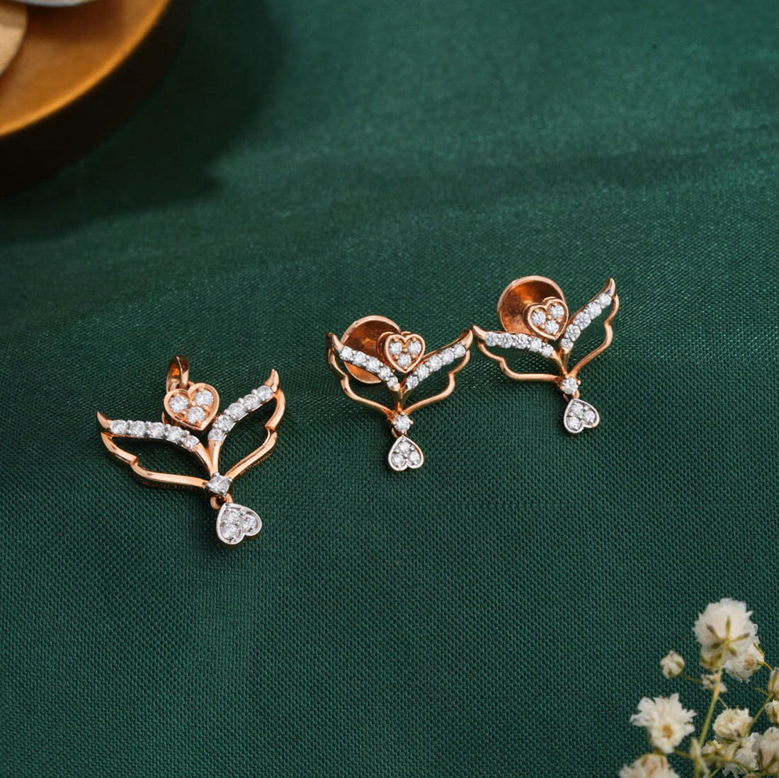 Dazzle Diamond Pendant Set