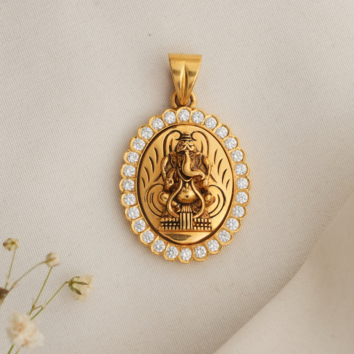 Ganesha Diamond Pendant