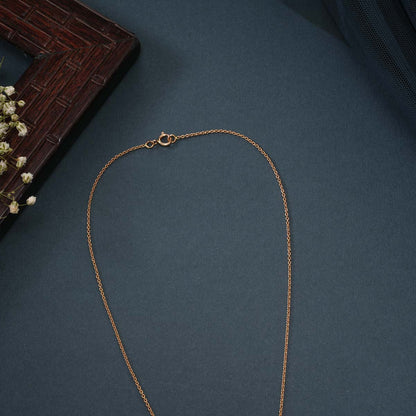 Floral Diamond Pendant Chain