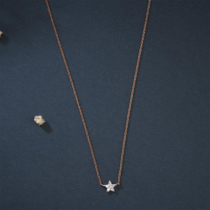 Cute Star Diamond Pendant Chain