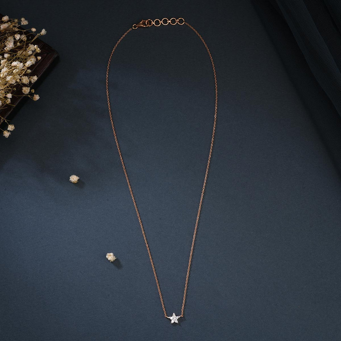 Cute Star Diamond Pendant Chain