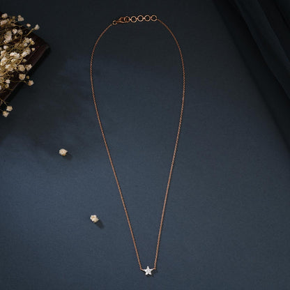 Cute Star Diamond Pendant Chain