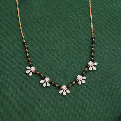 Dazzle Diamond Pendant Chain Set