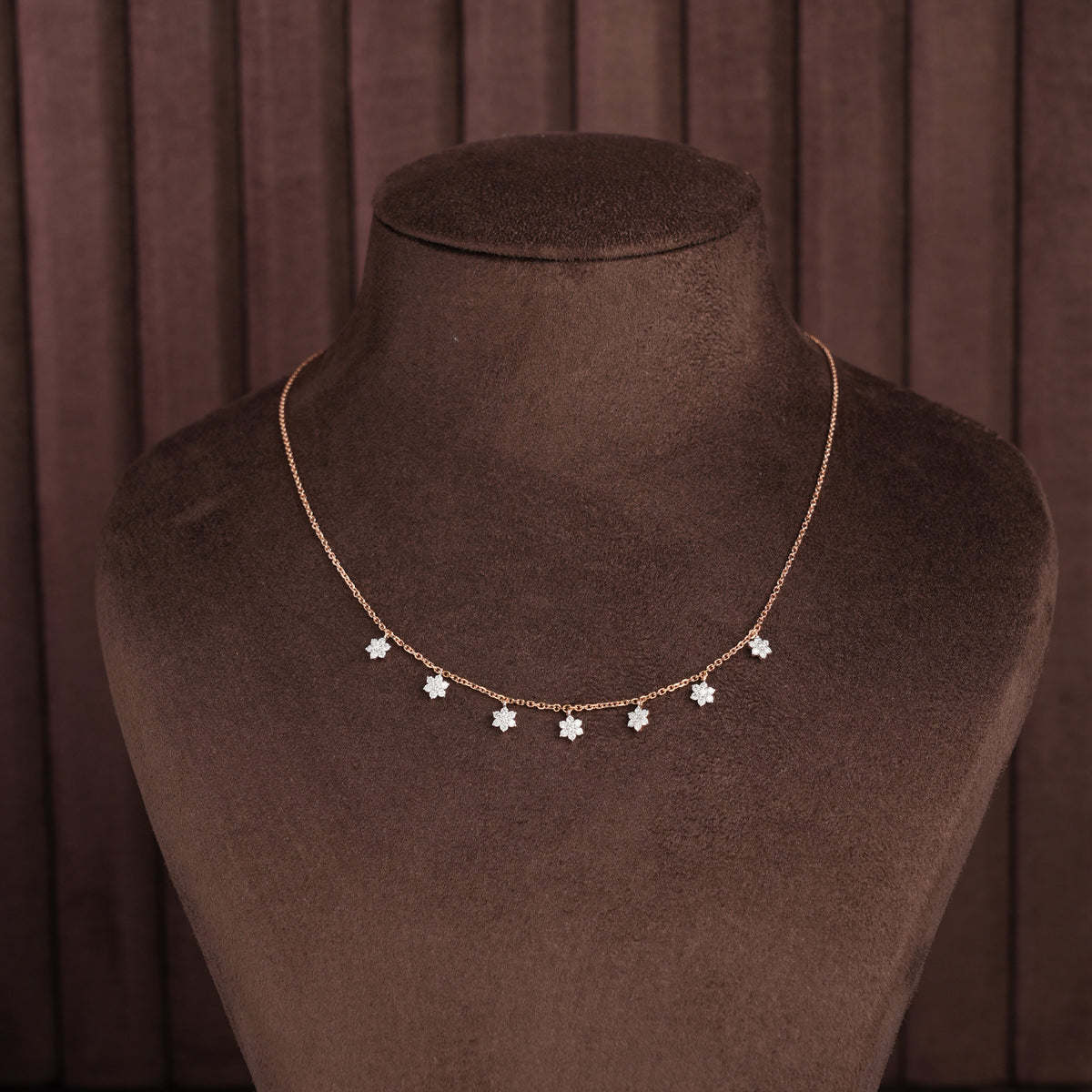 Elegant Diamond Short Necklace