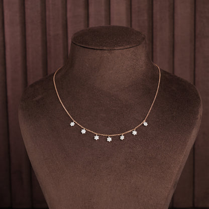 Elegant Diamond Short Necklace