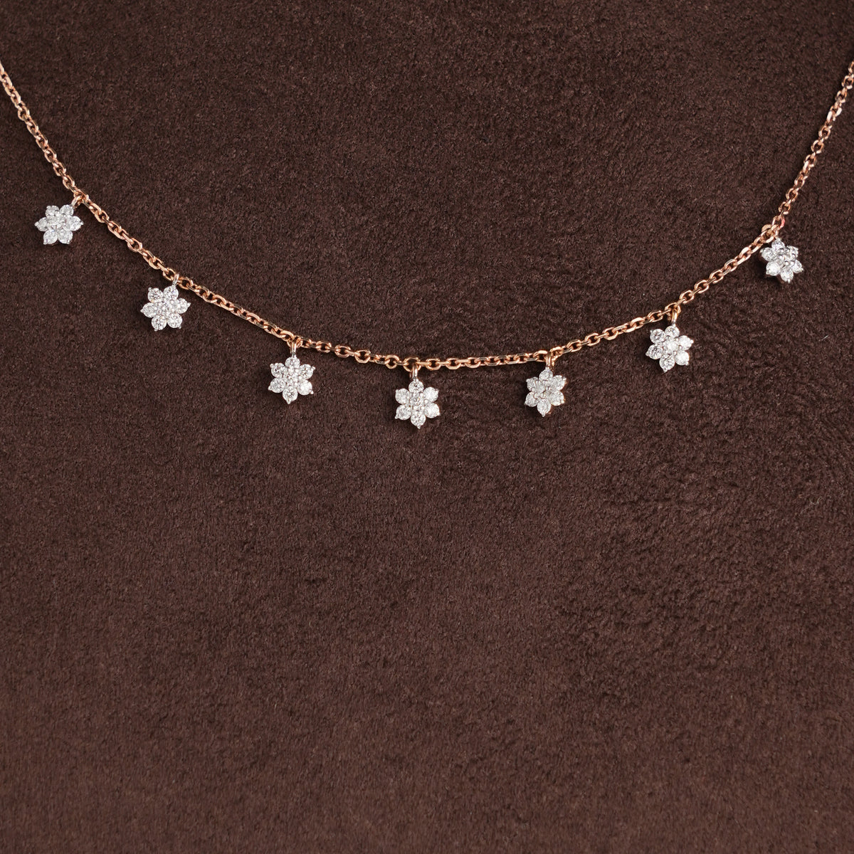Elegant Diamond Short Necklace