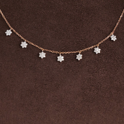 Elegant Diamond Short Necklace