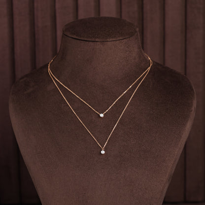 Elegance Diamond Short Necklace