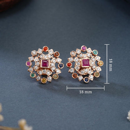 Navarathna Diamond Stud