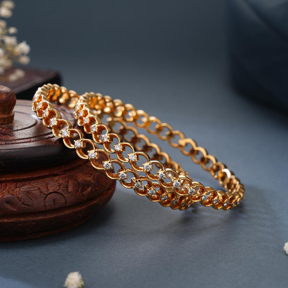 Blissful Diamond Bangles