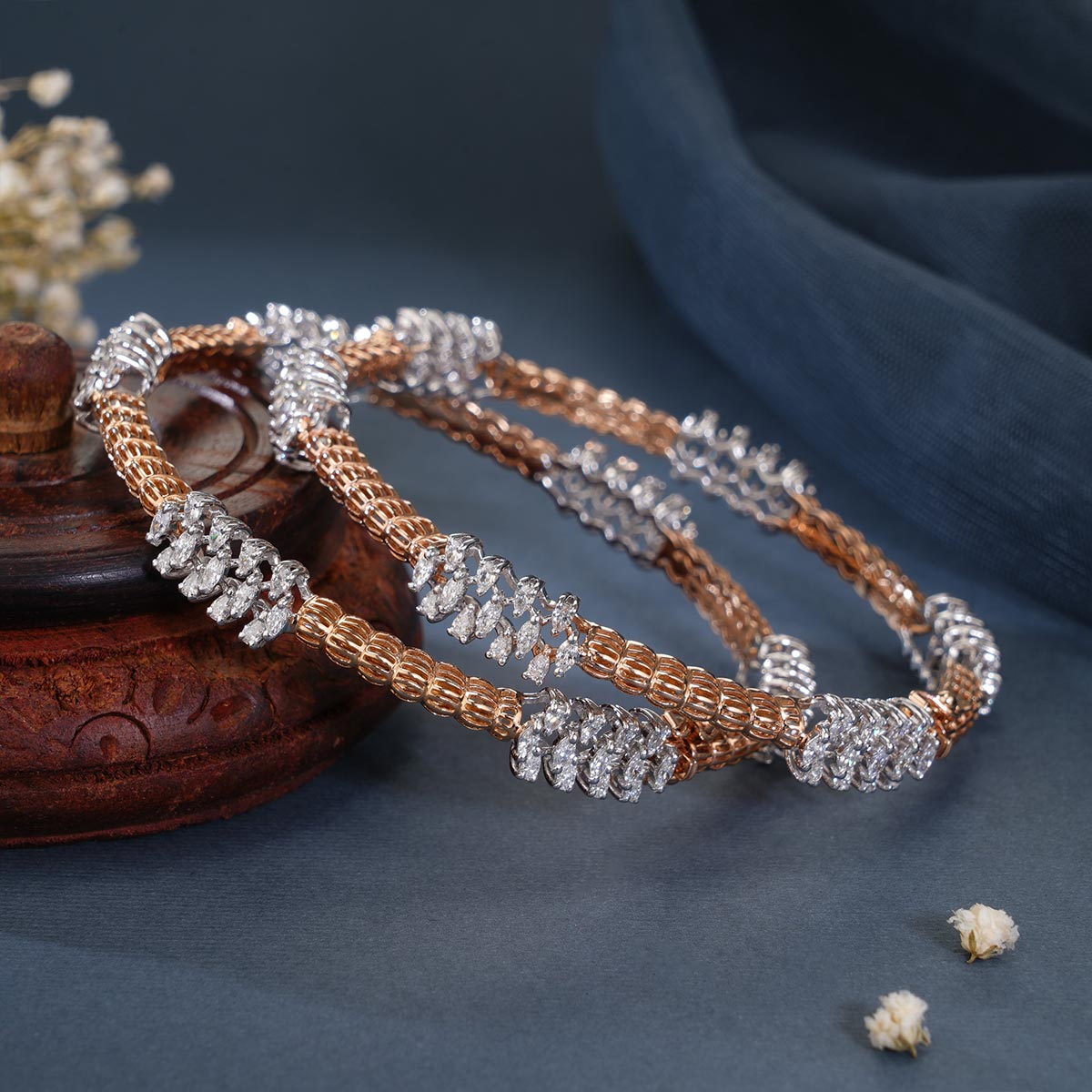 Magestic Diamond Bangles