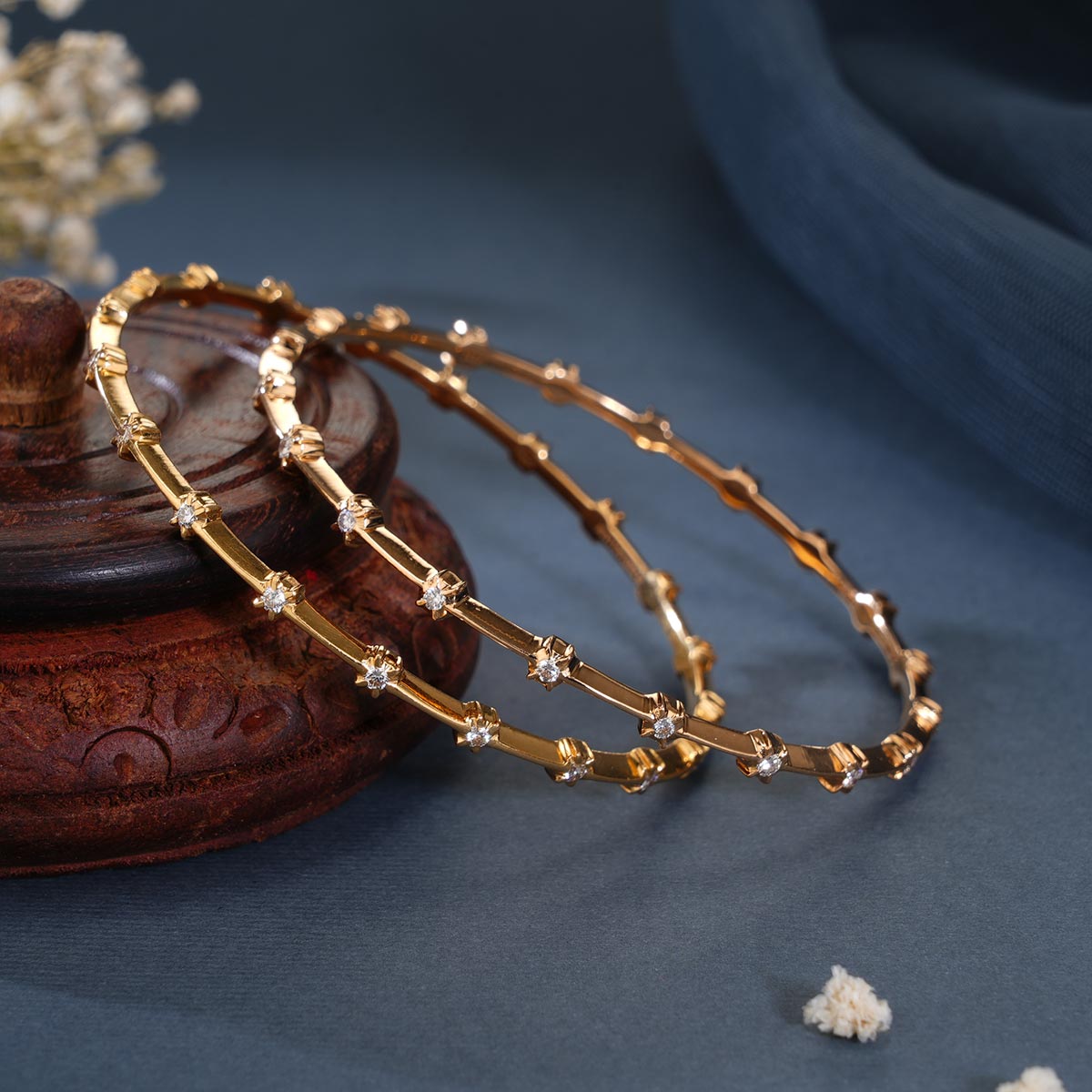 Luminous Diamond Bangles
