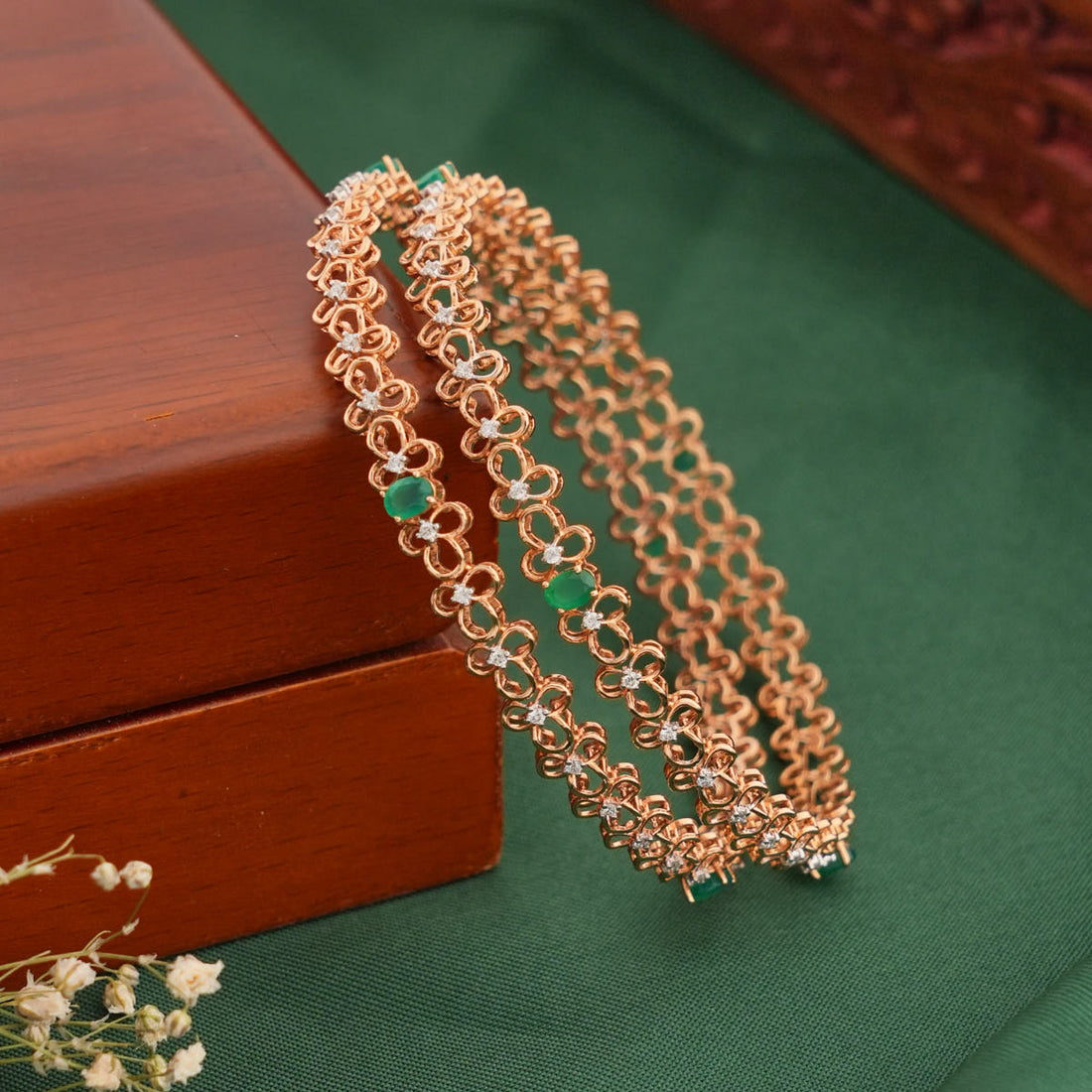 Stunning Look Diamond Bangles