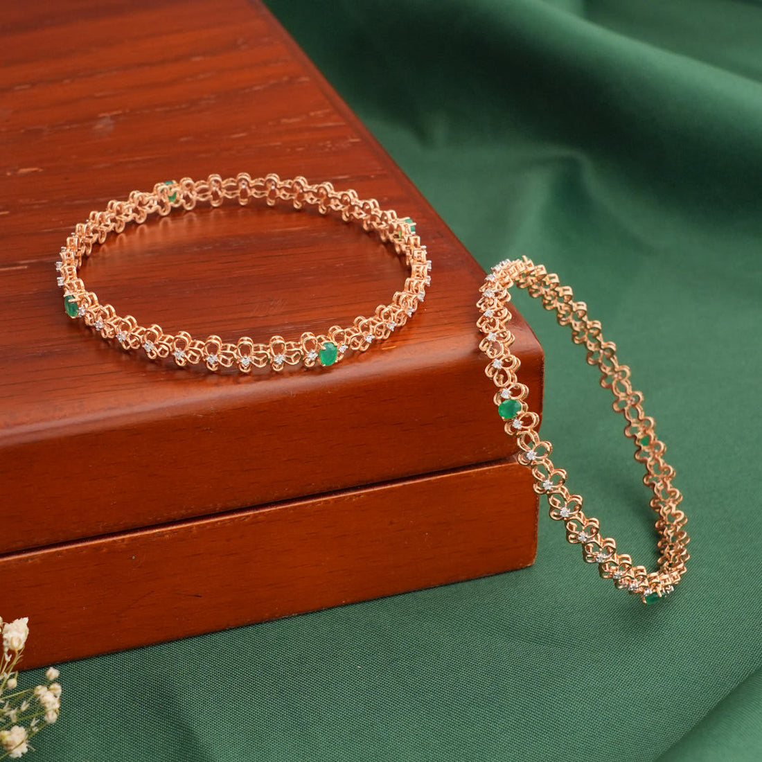 Stunning Look Diamond Bangles