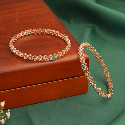 Stunning Look Diamond Bangles