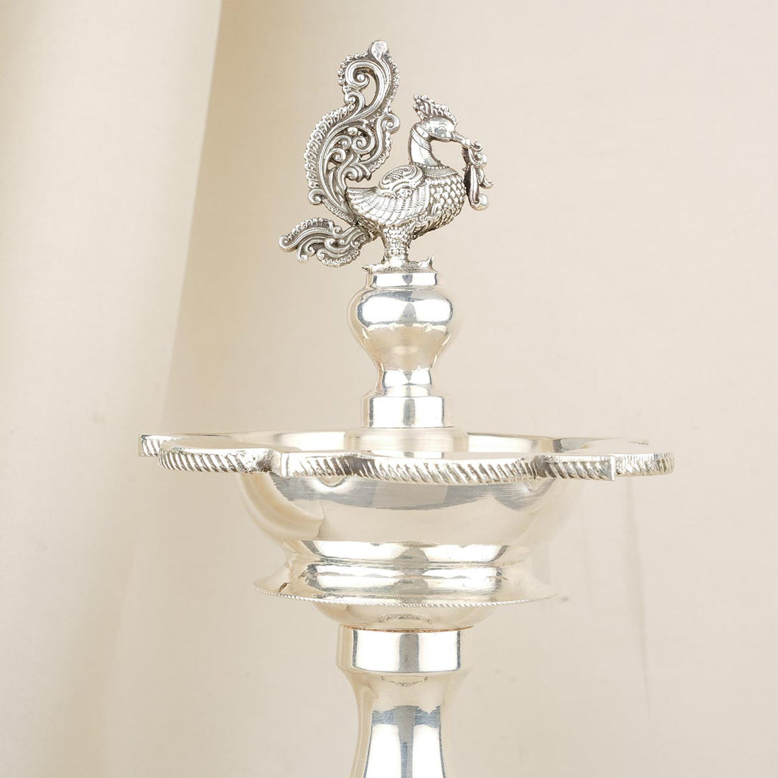 Annam Antique Silver Pair Lamp