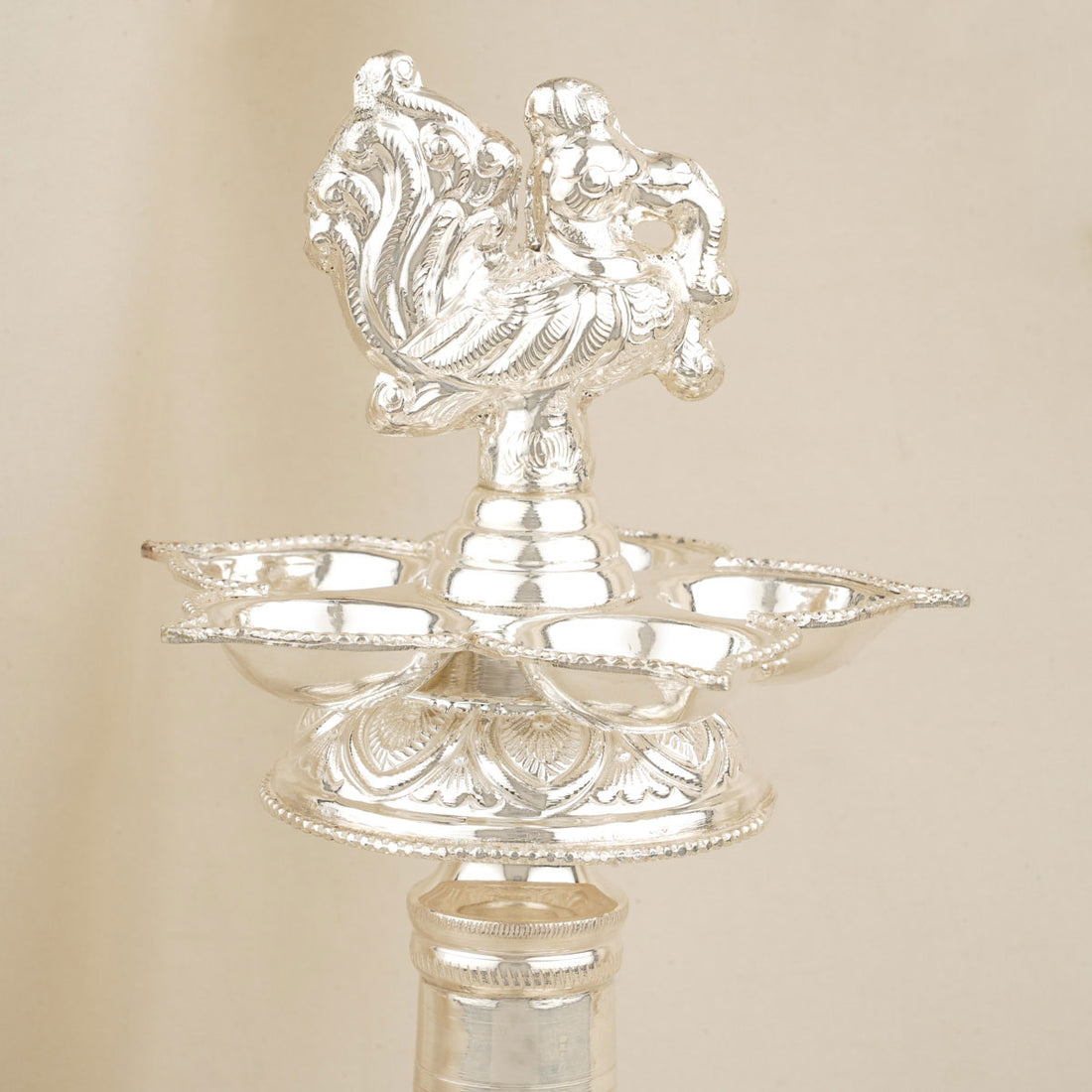 Silver Nagas Annam Pair Lamp