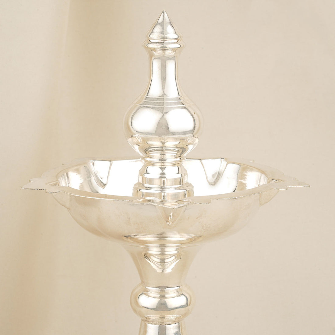 Silver Malabar Mokku Pair Lamp