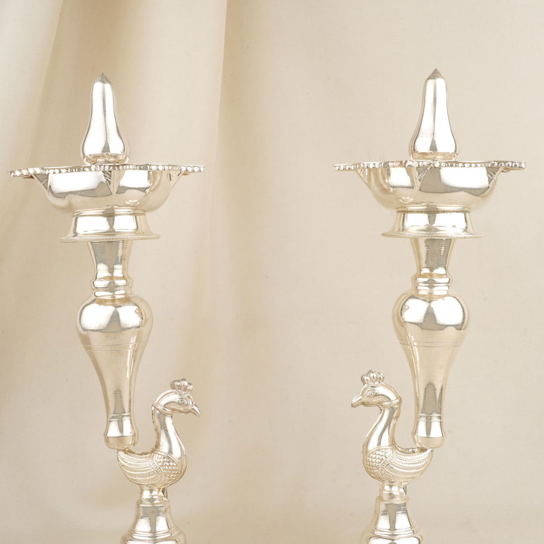 Beautiful Silver Pair Lamp