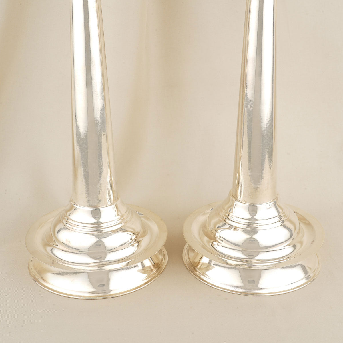 Plain Silver Pair Lamp