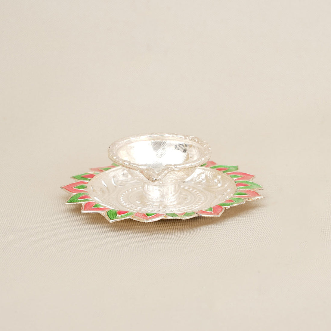Colourful Silver Lamp