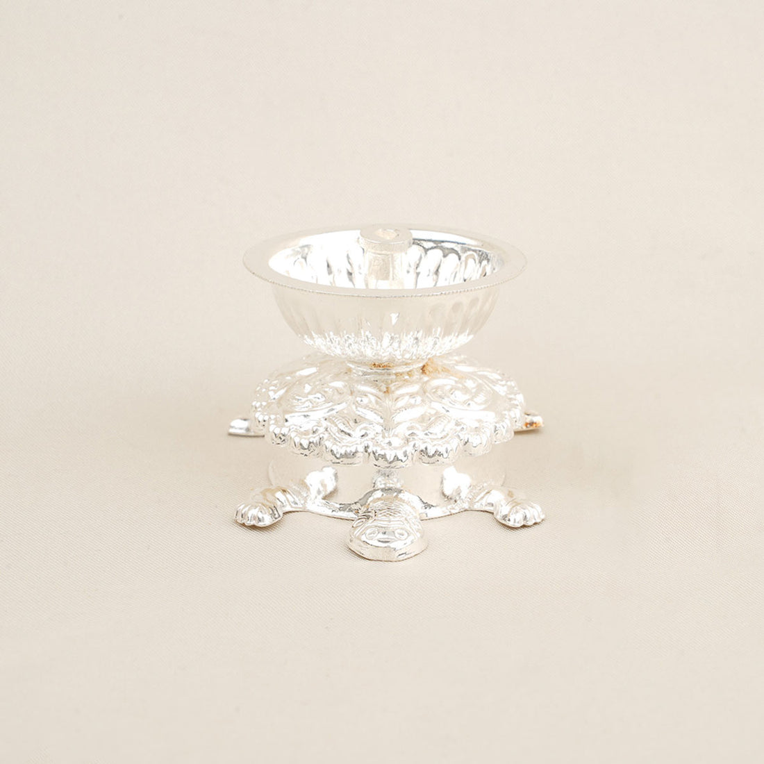 Turtles Silver Lamp