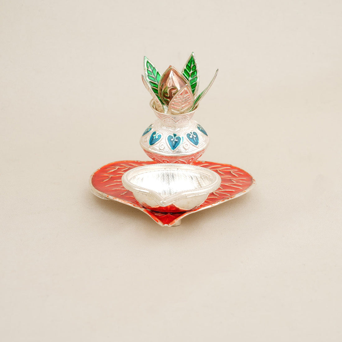 Kalash Silver Lamp