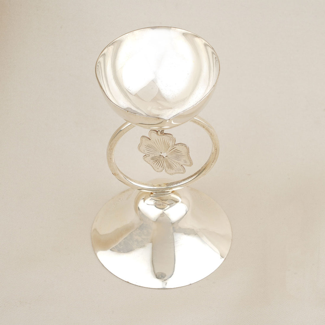 Floral Silver Lamp