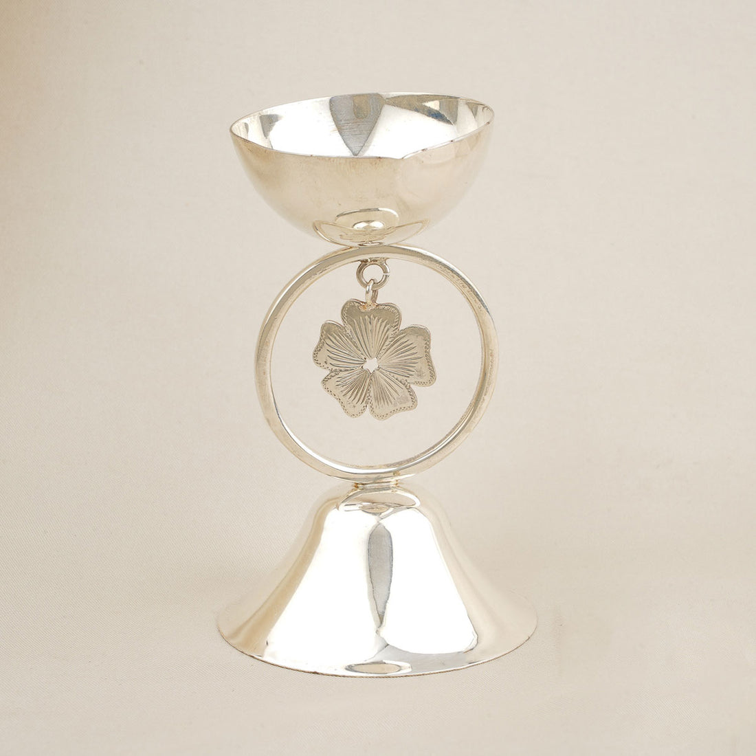 Floral Silver Lamp