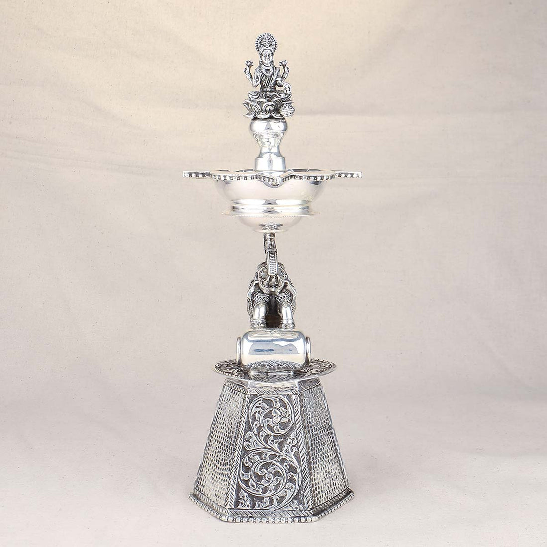 Laxmi Silver Antique Lamp