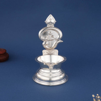 Om Silver Lamp