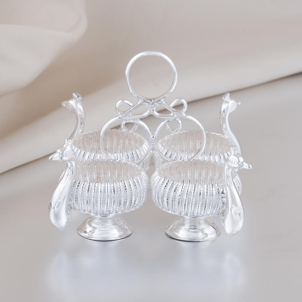 Pooja Kothu Kinnam With Peacock Design