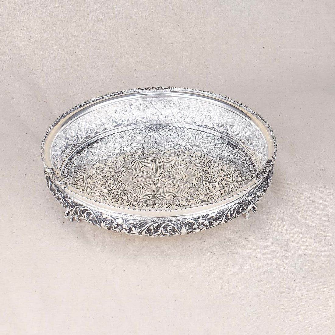 Silver Pooja Plate