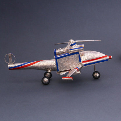 Silver Helicopter Miniature Collection