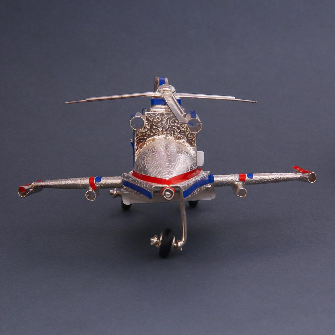 Silver Helicopter Miniature Collection