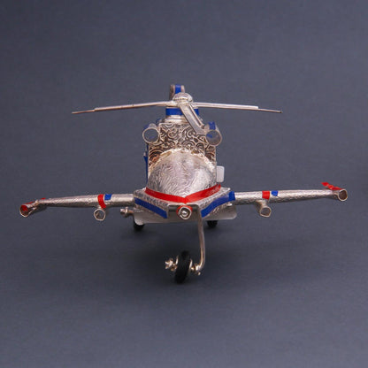 Silver Helicopter Miniature Collection
