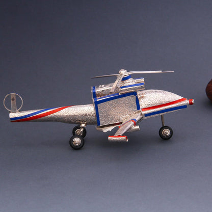 Silver Helicopter Miniature Collection